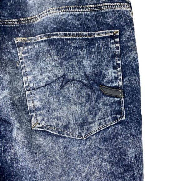 Parasuco Men's Blue 9HRIKER Distressed Stone Wash Slim Jeans US 38 x 34 - Picture 12 of 16